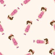 nurse cartoon seamless pattern background N5