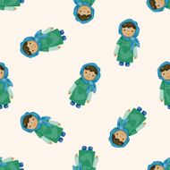 Arabian cartoon seamless pattern background N5