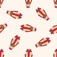 pastor and nun cartoon seamless pattern background N15