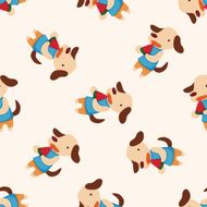 animal summer cartoon seamless pattern background N5