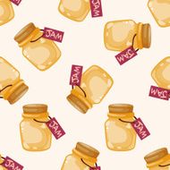 jam cartoon seamless pattern background N3