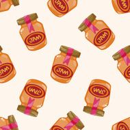 jam cartoon seamless pattern background N4