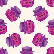 jam cartoon seamless pattern background N7
