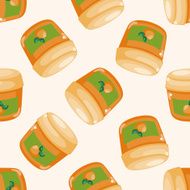 jam cartoon seamless pattern background N10