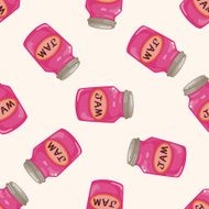 jam cartoon seamless pattern background N12