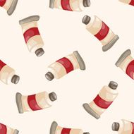 Paint cartoon seamless pattern background