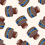 ink cartoon seamless pattern background