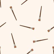 paint brush cartoon seamless pattern background
