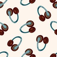 computer icon music cartoon seamless pattern background N2
