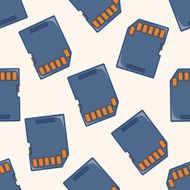 disk cartoon seamless pattern background