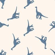 dinosaur cartoon seamless pattern background