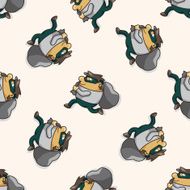 thief cartoon seamless pattern background N9
