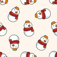 weather snowy cartoon seamless pattern background N3
