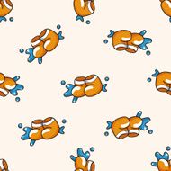 rainy boots cartoon seamless pattern background N2