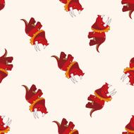 dinosaur cartoon seamless pattern background N2