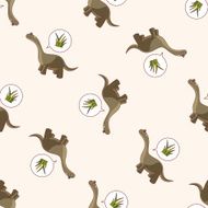 dinosaur cartoon seamless pattern background N4