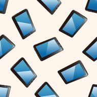 cellphone cartoon seamless pattern background N2