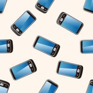 cellphone cartoon seamless pattern background N5