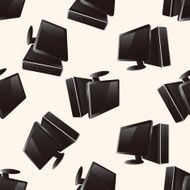 computer cartoon seamless pattern background N7