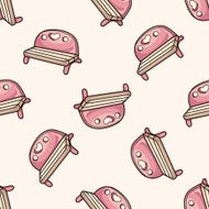 Amusement park chair cartoon seamless pattern background