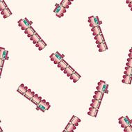 Amusement park facilities cartoon seamless pattern background N22