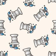 Amusement park facilities cartoon seamless pattern background N24