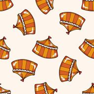 Amusement park facilities cartoon seamless pattern background N26