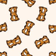party mask cartoon seamless pattern background N2