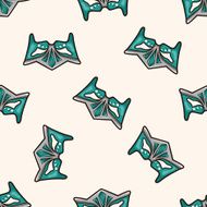 party mask cartoon seamless pattern background N3