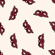party mask cartoon seamless pattern background N11