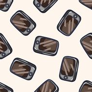 cellphone cartoon seamless pattern background N6