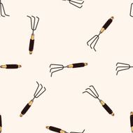gardening shovel cartoon seamless pattern background N9