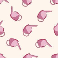 plant waterer cartoon seamless pattern background N2