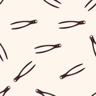 garden shears cartoon seamless pattern background