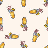 champagne cartoon seamless pattern background N2