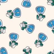 plant waterer cartoon seamless pattern background N5