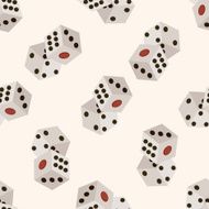 casino dice cartoon seamless pattern background N3