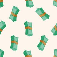 casino cash cartoon seamless pattern background