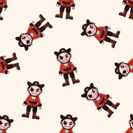 pirate cartoon seamless pattern background N18