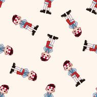 pirate cartoon seamless pattern background N22