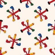 Amusement park facilities cartoon seamless pattern background N31