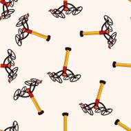 Amusement park facilities cartoon seamless pattern background N32