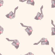 Amusement park facilities cartoon seamless pattern background N33