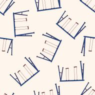 Amusement park facilities cartoon seamless pattern background N34