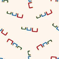 Amusement park facilities cartoon seamless pattern background N37