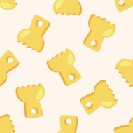 kitchenware baking mold cartoon seamless pattern background