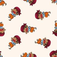 pirate cartoon seamless pattern background N25