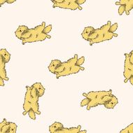 cat cartoon seamless pattern background N3