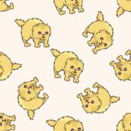 cat cartoon seamless pattern background N5