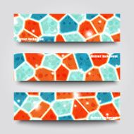 Set of banner templates with abstract background N32